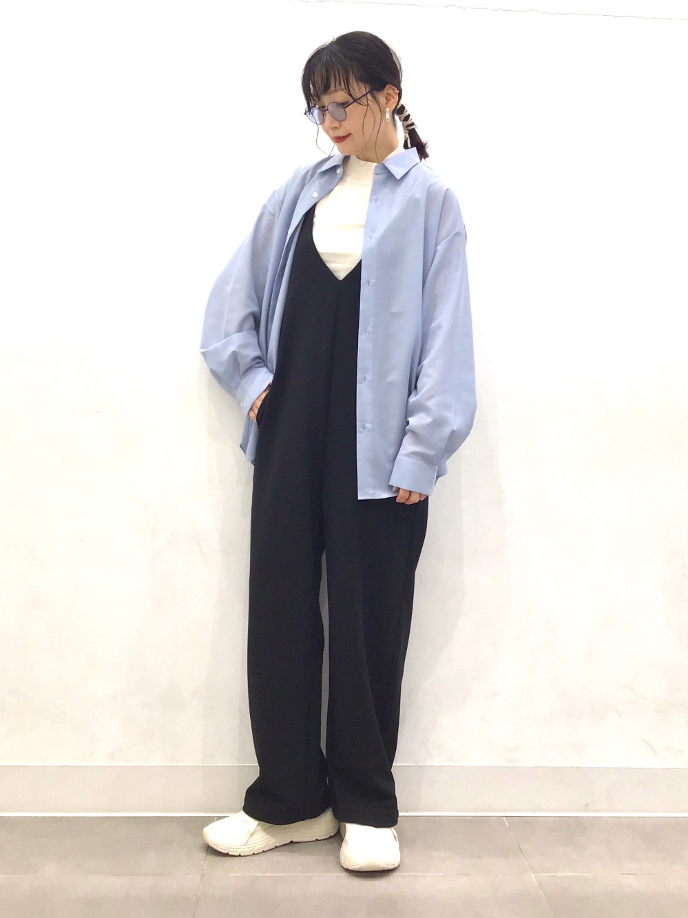 ミニハイネックセーター(ノースリーブ)Z、イージーケアシアー