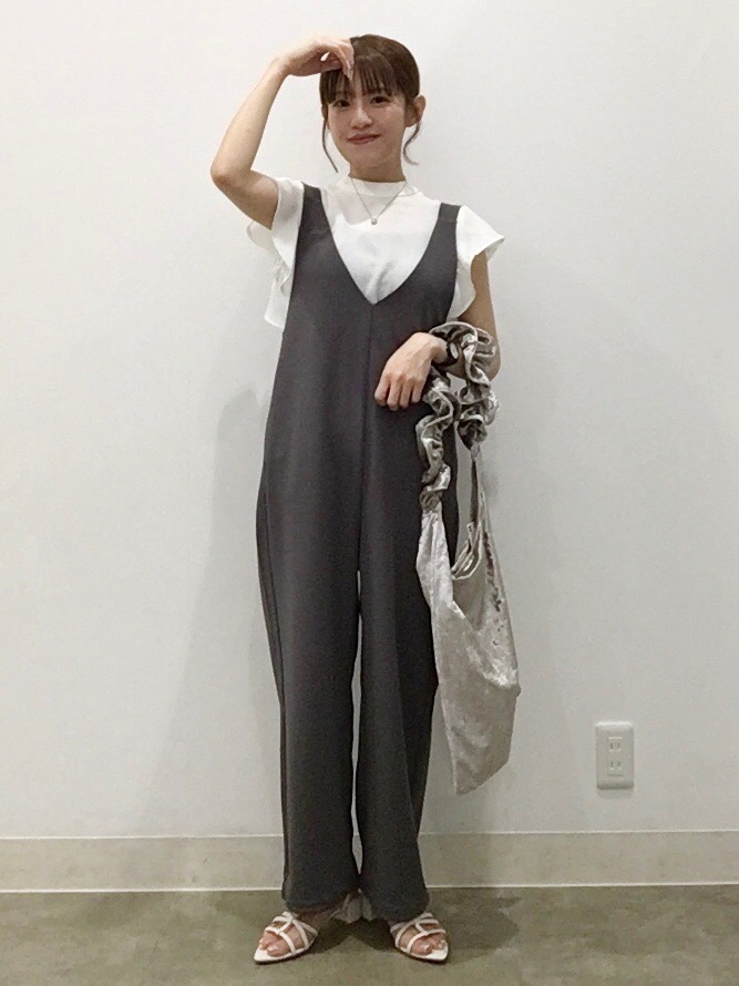 お洒落 ドレープシャツ ワイドパンツ セットアップ 韓国 1845279_main01.jpg