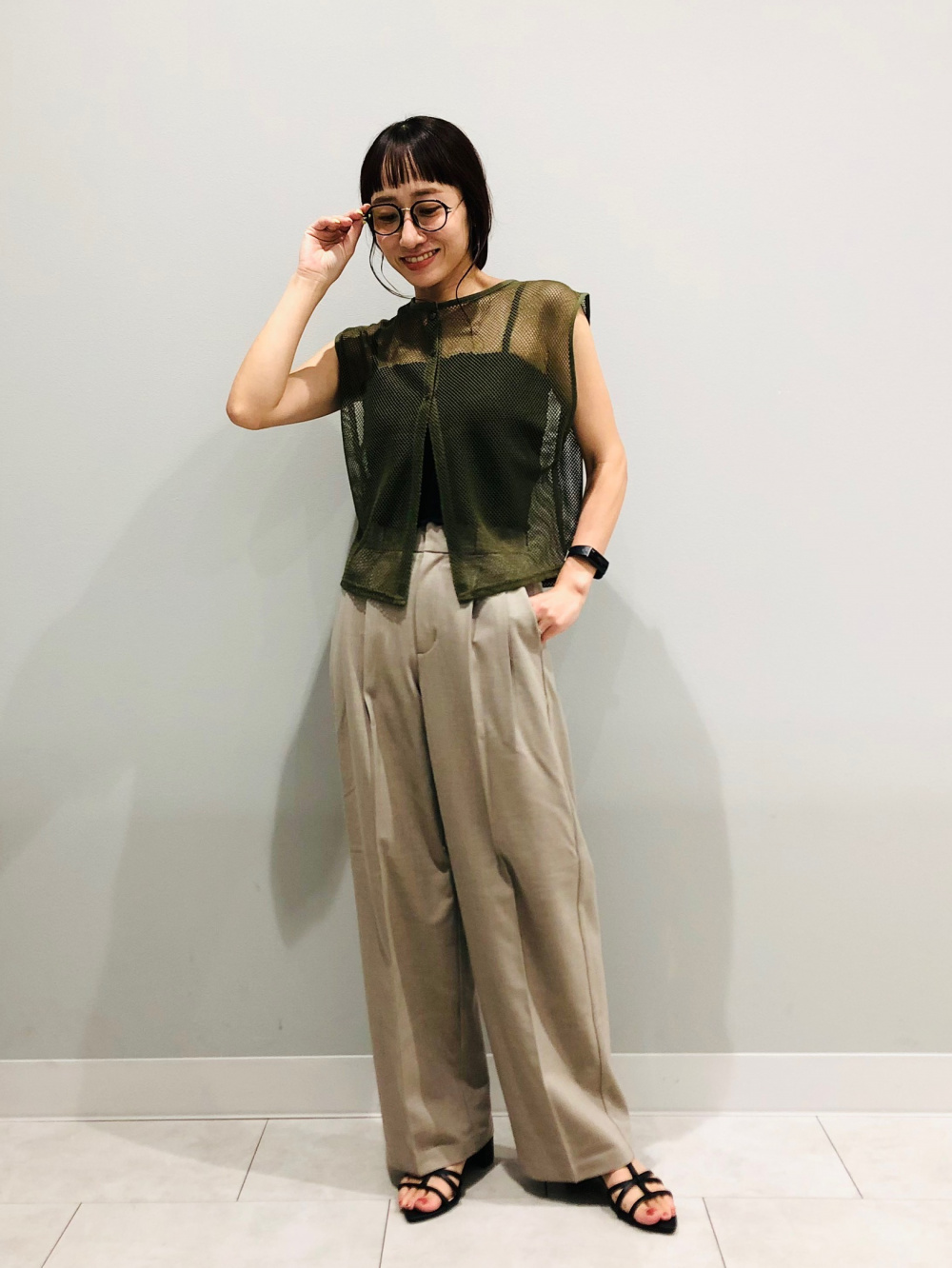 CRONOS メッシュタンクトップ・ショートパンツセット CRONOS メッシュ