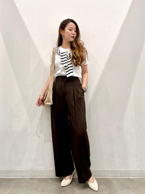 GU公式 | UVカットクロップドカーディガン(長袖)(ボーダー)