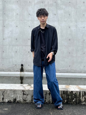 GU公式 | イージーケアシアーオーバーサイズシャツ(長袖)