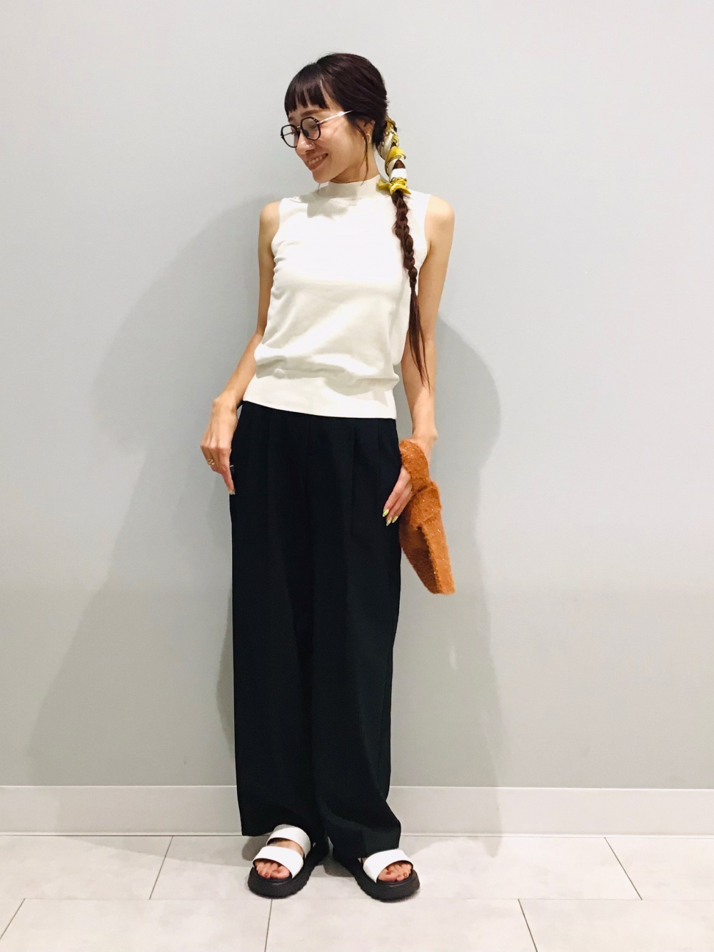 オーバーサイズT(5分袖)OSB+EC、パラシュートパンツ