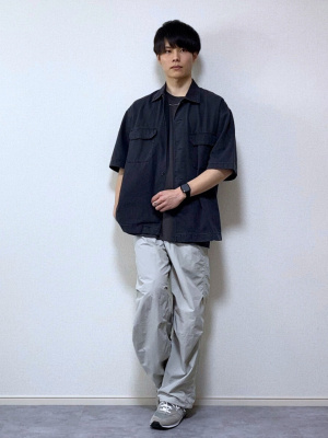 GU公式 | パラシュートパンツ(セットアップ可能)
