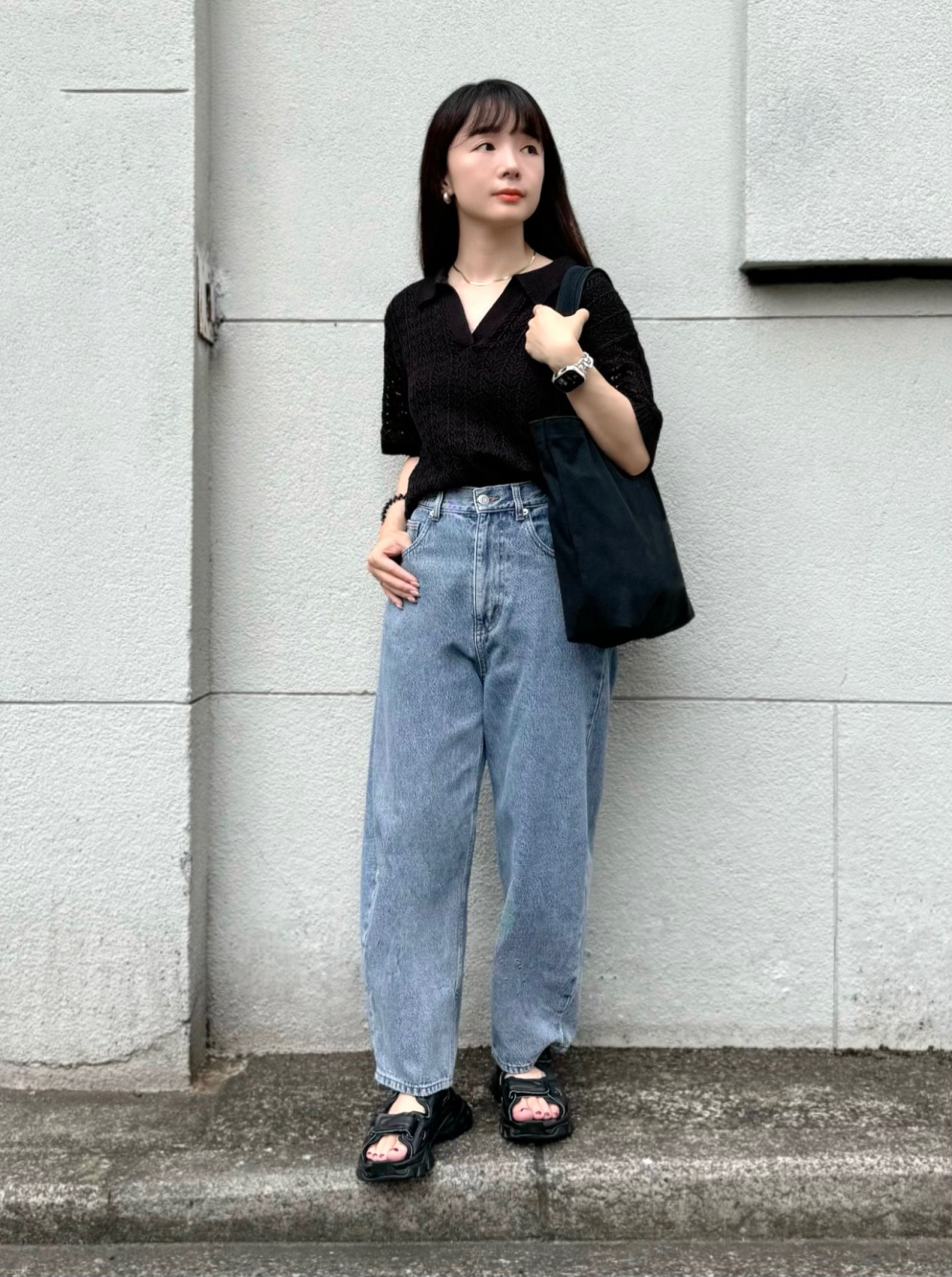 透かし編みスキッパーポロセーター(半袖)、フラワープリントプル 透かし編みスキッパーポロセーター(半袖)、フラワープリントプル
