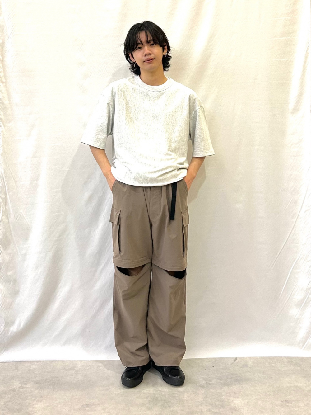 シアーオーバーサイズシャツ(長袖) UNDERCOVER、2WAYヘリクルー シアーオーバーサイズシャツ(長袖) UNDERCOVER、2WAYヘリクルー