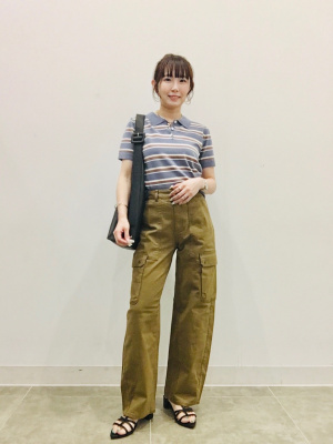 GU公式 | バレルレッグカーゴパンツ(丈標準71.0～75.0cm)