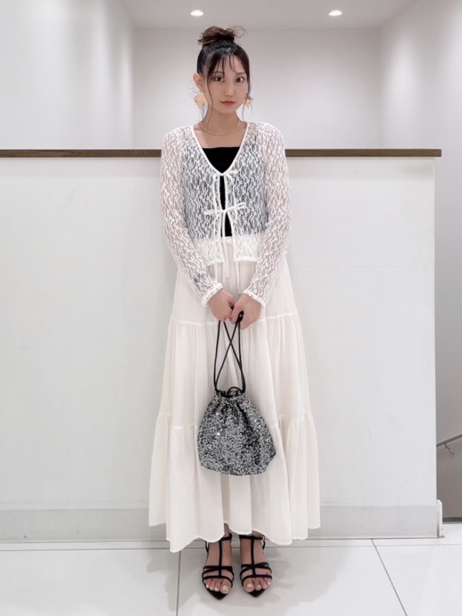 春夏ノースリーブニットワンピース カーディガン付き　フォクシー40 着丈96 春夏ノースリーブニットワンピース カーディガン付き フォクシー