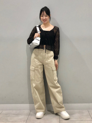 GU公式 | バレルレッグカーゴパンツ(丈標準71.0～75.0cm)