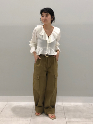 RIHO様＊専用 GU公式 | ラッフルボレロブラウス