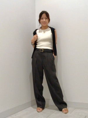 GU公式 | ニットクロップドタンクトップ+E