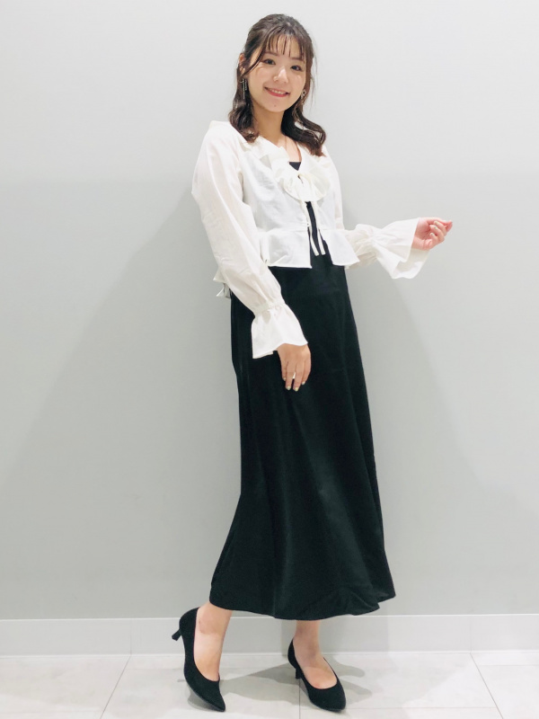 penpen様 サテンキャミソールワンピース+E（レディース）の着用コーディネート