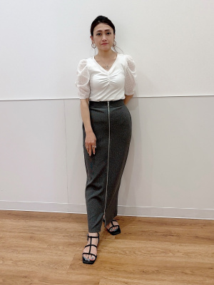 GU公式 | 布帛コンビネーションT(5分袖)Z+E