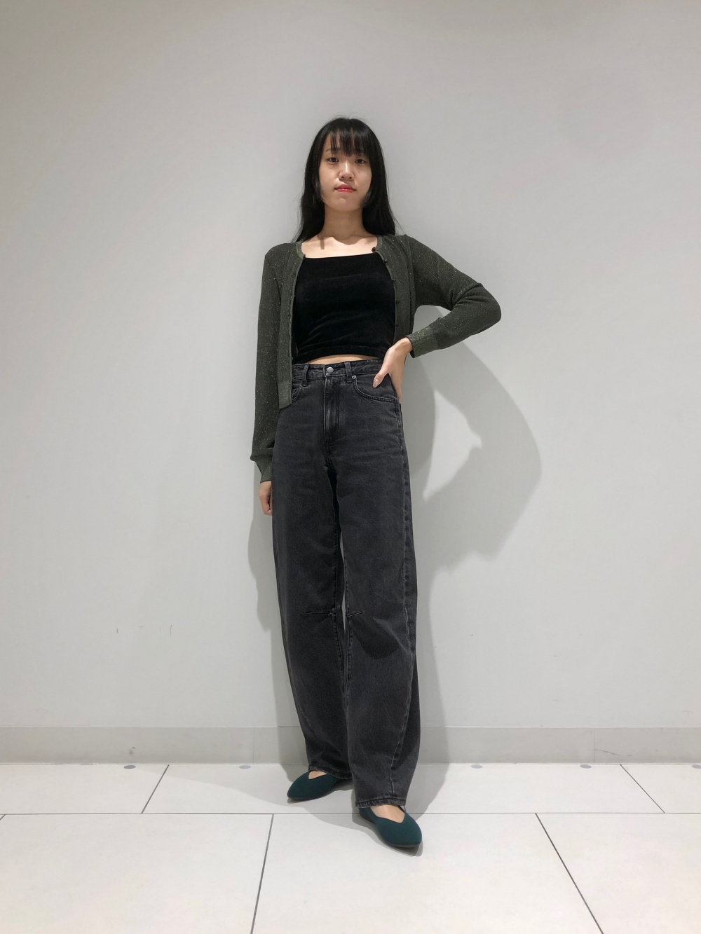 バレルレッグジーンズA+EC(丈長め81.0cm)(セットアップ可能)」の