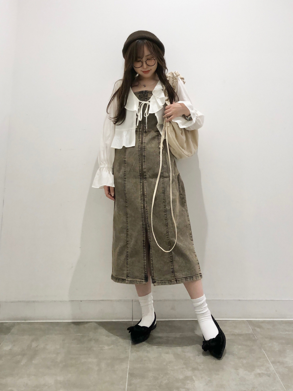 Denim Front Zip Dress」| GU的穿搭理念