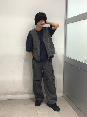 GU公式 | ウォッシュドワイドクロップドT(5分袖)
