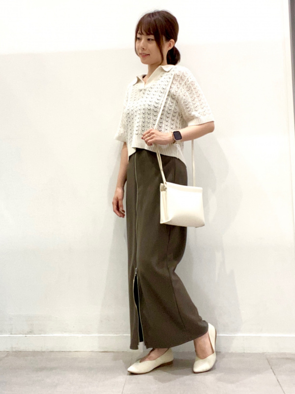 GU 透かし編みスキッパーポロセーター〔半袖］ GU 透かし編みスキッパーポロセーター（半袖） - メルカリ