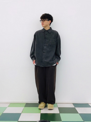 GU公式 | ウォッシュドスウェットワイドパンツ(セットアップ可能)