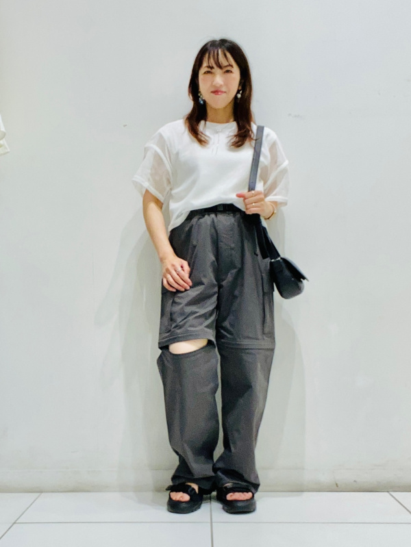 GIRLSメッシュレイヤードセットT(ノースリーブ)JR、テックパラシュート