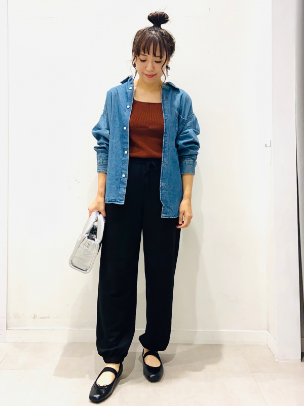 リブニットスクエアネックタンクトップ(2024年モデル)（レディース）の