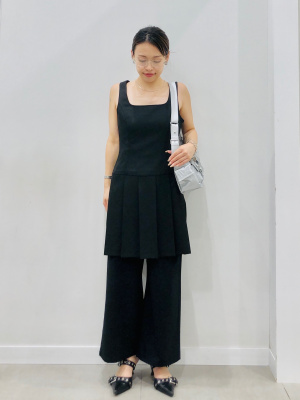 GU公式 | GIRLSサスペンダー付きワイドパンツ