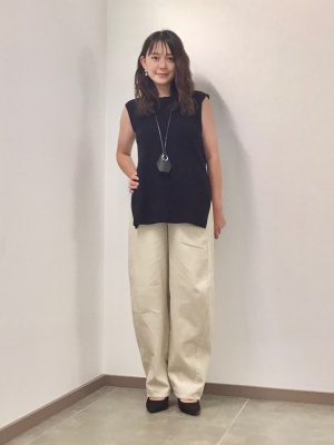 GU公式 | ウォッシャブルフレンチスリーブセーター