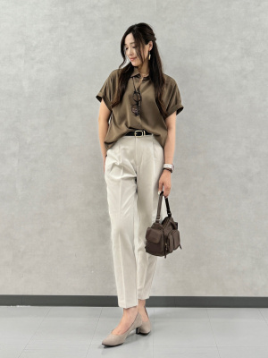 Ososi Aktar専用 GU公式 | ウォッシャブルテーパードパンツZ(丈標準65.0～69.0cm)