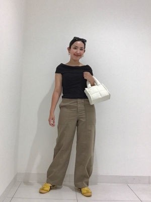 よーぷん GU公式 | コクーンジョガープルオンパンツ(丈標準67.5～71.5cm)