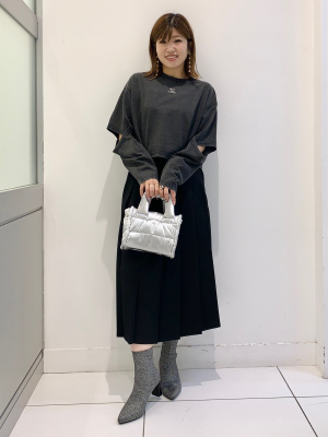 GU公式 | GIRLSカットアウトT(長袖)JR