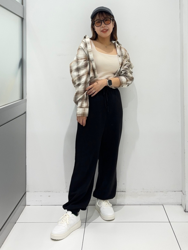 ブラフィールクロップドワッフルスクエアネックタンクトップ