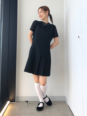 GU公式 | シアーギャザーT(半袖)Q