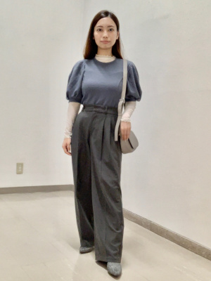 たるぎうゆ GU公式 | ボリュームスリーブT(5分袖)Z+E