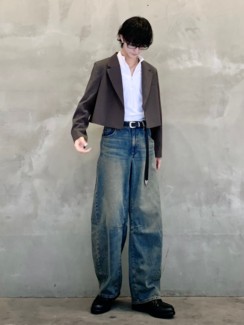クロップドジップジャケットセットアップ