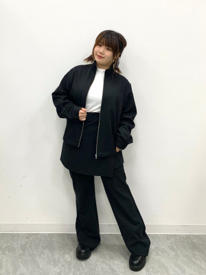 GU公式 | ジップアップシャツSW+E