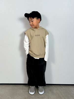 GU公式 | KIDS(男女兼用)UVカットツイルロゴキャップ