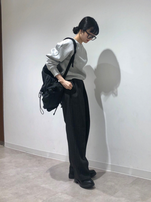 ツータックバギースラックス(ストライプ)(セットアップ可能)（メンズ