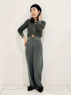 しゅう１。 GU公式 | シアーラメショートカーディガンZ+E