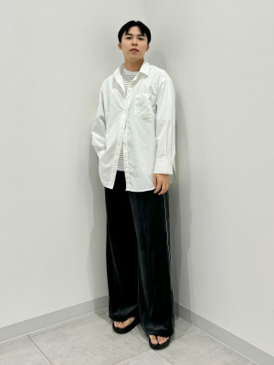 GU公式 | ドライポンチクルーネックT(5分袖)(ボーダー)