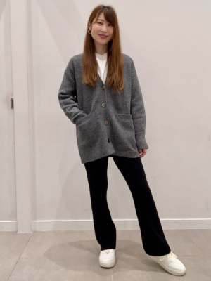 GU公式 | ケーブルニットパンツ(セットアップ可能)