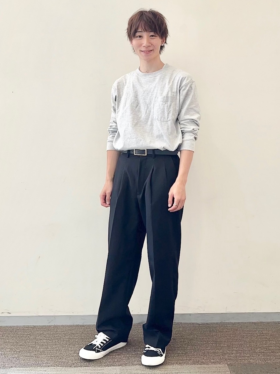 ケンタウロス健太着用バギースラックス ケンタウロス健太着用バギースラックス ベルト付きズボン メンズ