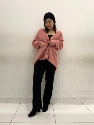 GU公式 | ケーブルニットパンツ(セットアップ可能)