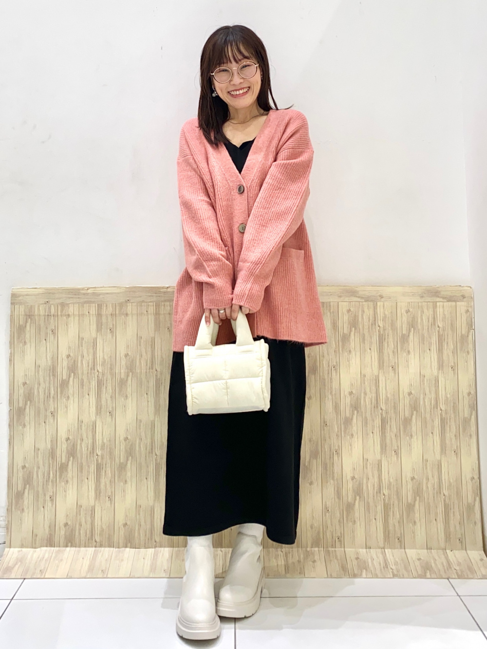 mii　準備中 アメリカンスリーブタンクトップ、パフィータッチオーバーサイズ