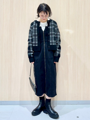 ぶーちゃん GU公式 | パフィータッチオーバーサイズカーディガン(長袖)