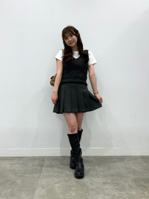 七五三　確認用 GU公式 | プリーツスコート(チェック)(セットアップ可能)