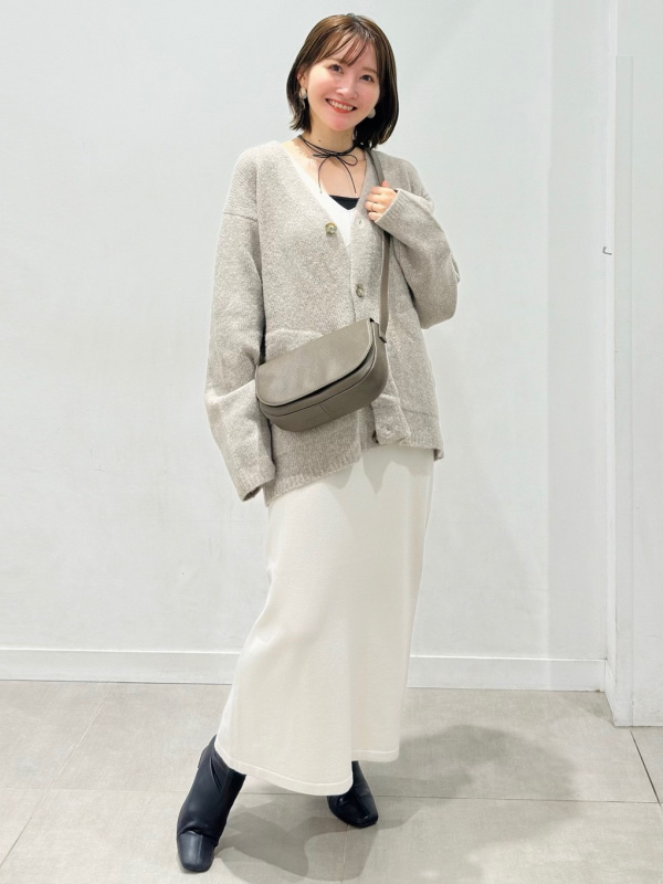 2ピースカーディガンセットワンピース、2ピースパフィータッチセーター