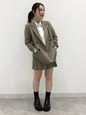 七五三　確認用 GU公式 | プリーツスコート(チェック)(セットアップ可能)