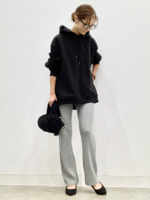 GU公式 | ケーブルニットパンツ(セットアップ可能)