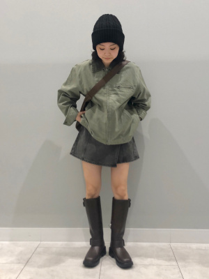 GU公式 | ウォッシュドコットンワークジャケット