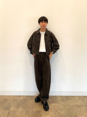 2本② GU公式 | コーデュロイショートシャツ(セットアップ可能)