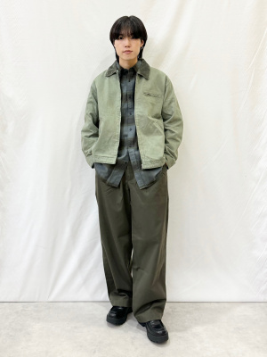 GU公式 | ウォッシュドコットンワークジャケット