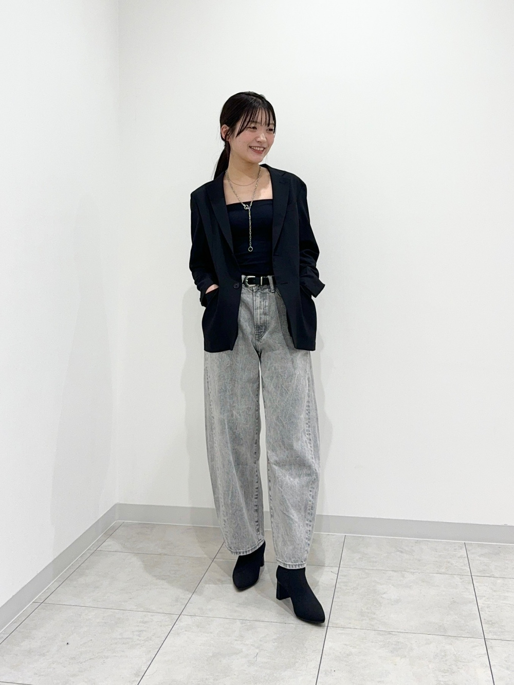 メッシュT(ノースリーブ)、ブラフィールリブチューブトップ」の